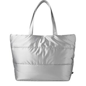 NWT! GAP Silver Metallic Tote Bag